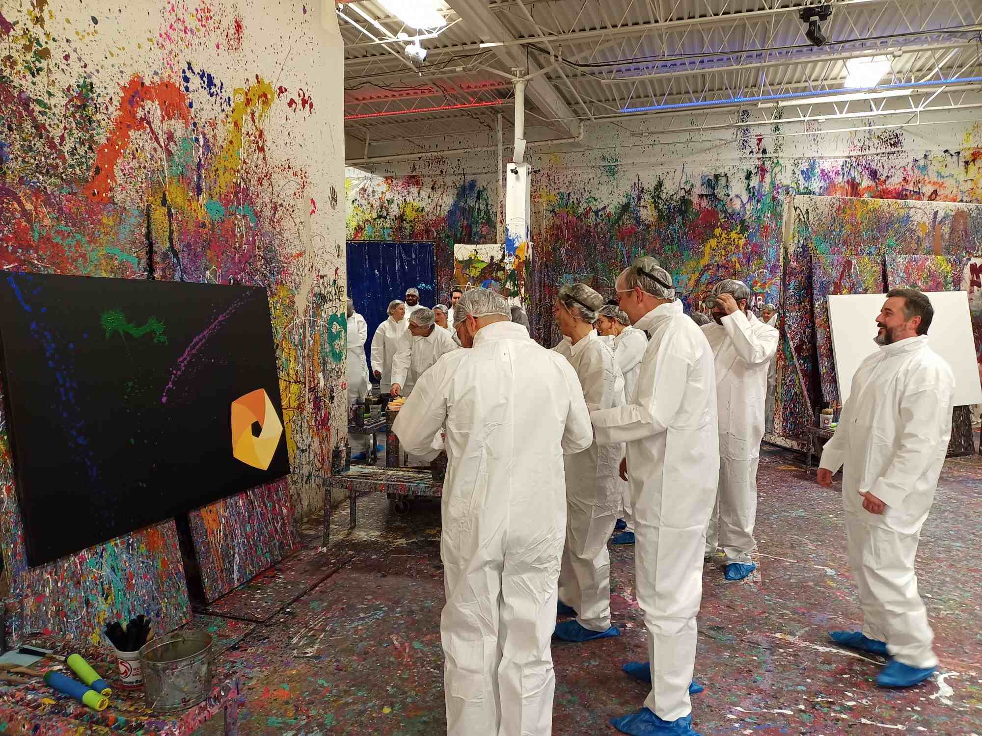 Planet Splatter  Immersive Paint Splatter Room